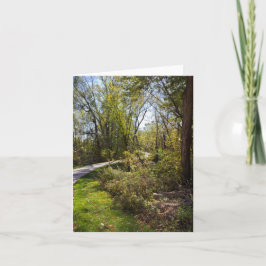 Bike Path im Iowa Foto Blank-Inside Notecard Karte