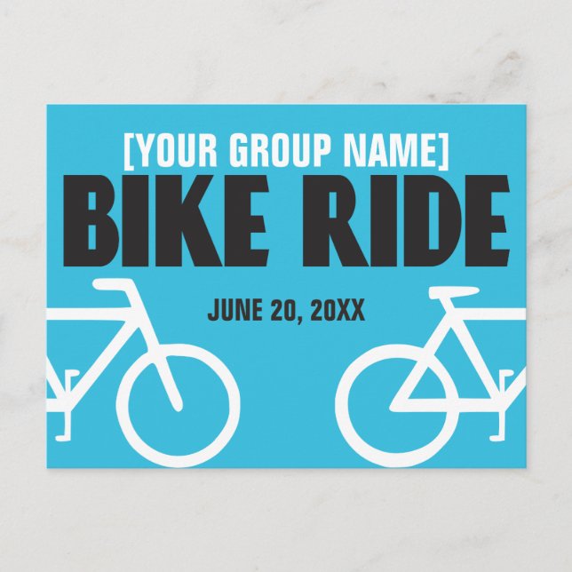 Bike Ride Bicycle Event Ankündigung (Vorderseite)