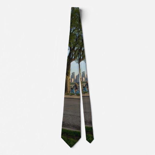 Bike Ride Down Solidarity Neck Tie Krawatte (Vorderseite)