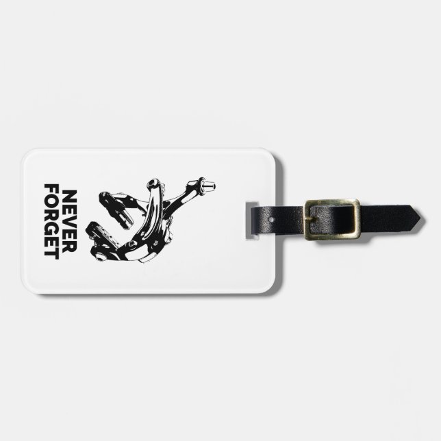 Bike Rim Bremsen Vergessen Sie nie Gepäckanhänger (Vorderseite horizontal)