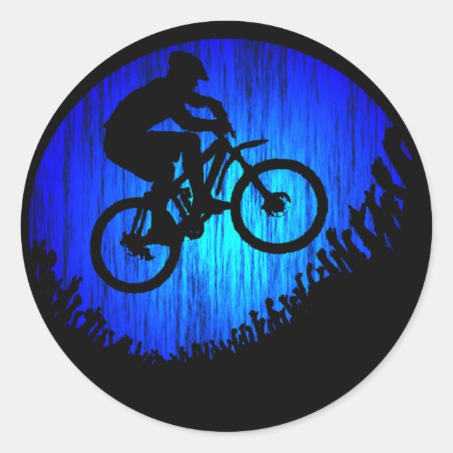 Bike Rock HOP Runder Aufkleber (Vorderseite)