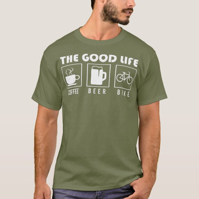 Bike spendet das schöne Kaffeemaschinenrad T-Shirt (Vorderseite)