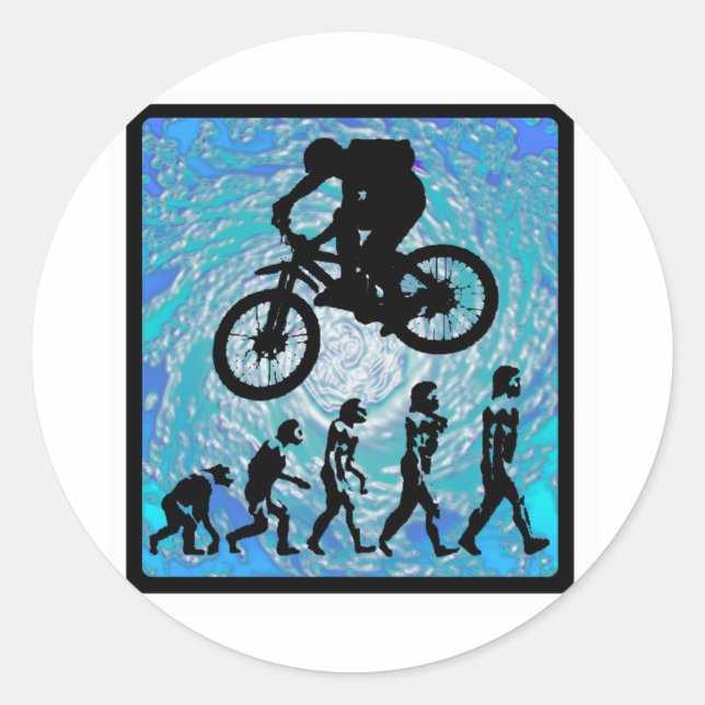 Bike STEEP TREND Runder Aufkleber (Vorderseite)