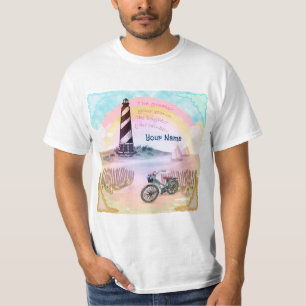 Bike Stormy Lighthouse T-Shirt