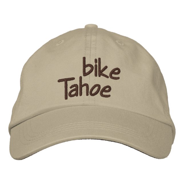 Bike Tahoe Bestickte Baseballkappe (Vorderseite)