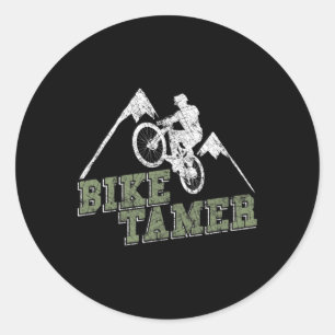 Bike Tamer Mtb - Lustiges Mountainbiken und Downhi Runder Aufkleber