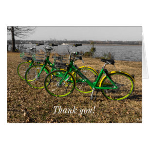 Bike Triplets Danke Karte