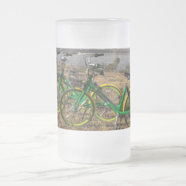 Bike Triplets Mattierte Tasse (Mittel)