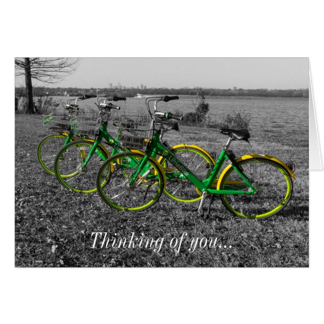 Bike Triplets Wählen Sie die Farbe Ihrer Karte aus (Vorderseite (Horizontal))