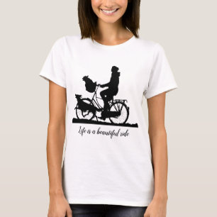 Bike über das Leben Schönes Reiten mit Niedlichen  T-Shirt
