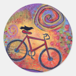 Bike und Raven Sticker - einfach reiten und fliege