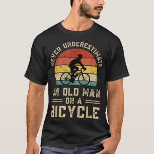 Bike Vintag nie unterschätzen einen alten Mann auf T-Shirt