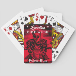 Bike Week Poker Führen Sie ein individualisierbare Spielkarten