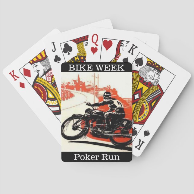 Bike Week Poker Führen Sie eine individuell anpass Spielkarten (Rückseite)