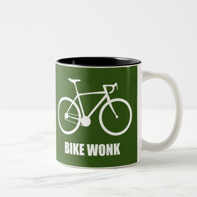 Bike Wonk Zweifarbige Tasse (Rechts)