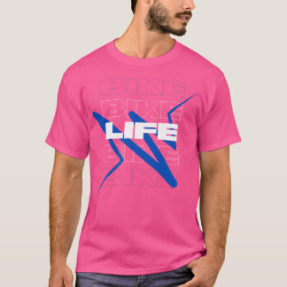 Bikelife Lifeline Motorrad Motocross Bmx Blue T-Shirt