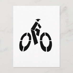 Bikeman Icon Postkarte