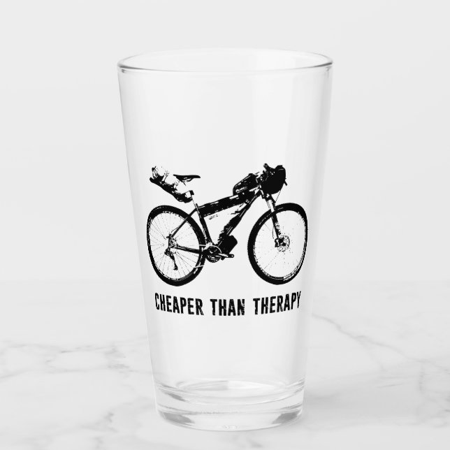 Bikepack, billiger als Therapie Glas (Vorderseite)