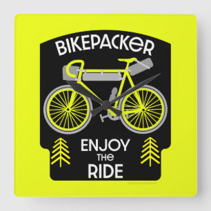Bikepack Rückpackung Touren CAMPING Quadratische Wanduhr
