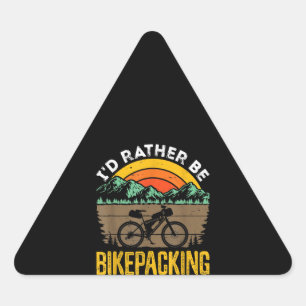 Bikepacker Mountainbike Bike Bike Dreieckiger Aufkleber