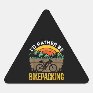 Bikepacker Mountainbike Bike Bike Dreieckiger Aufkleber