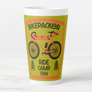Bikepackerfisch und Camp-Kaffee-Tasse Milchtasse