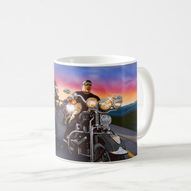 Biker 1 Tasse (VorderseiteRechts)
