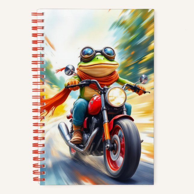 Biker, Autor Natasha Us Notizbuch (Vorderseite)