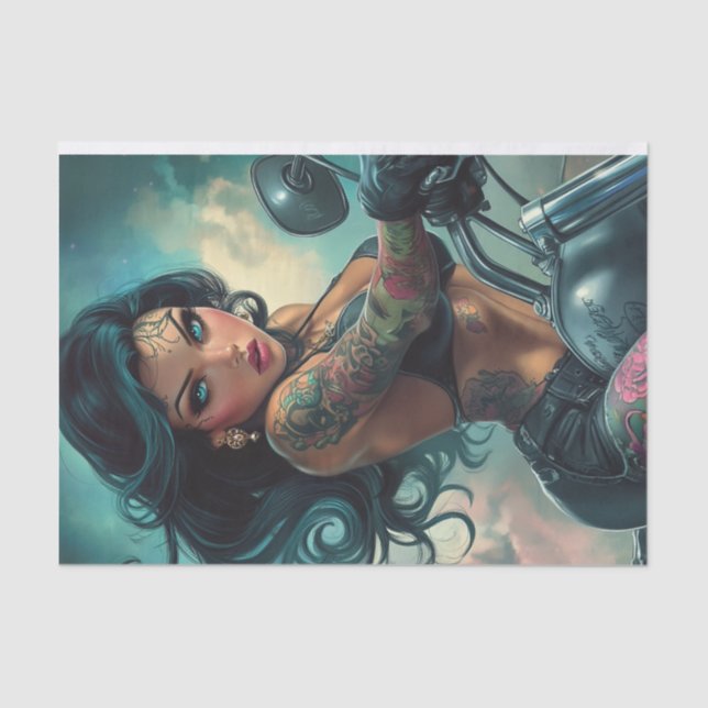 Biker Babe12 3rd Edition Seidenpapier (Vorderseite)