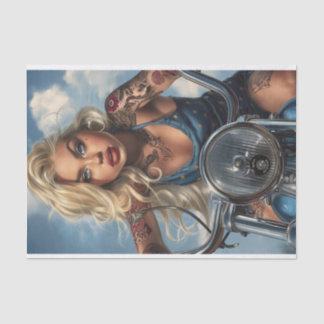 Biker Babe2 Seidenpapier