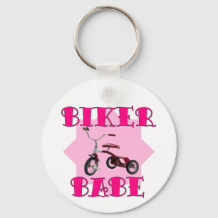 Biker Babe /pink Schlüsselanhänger