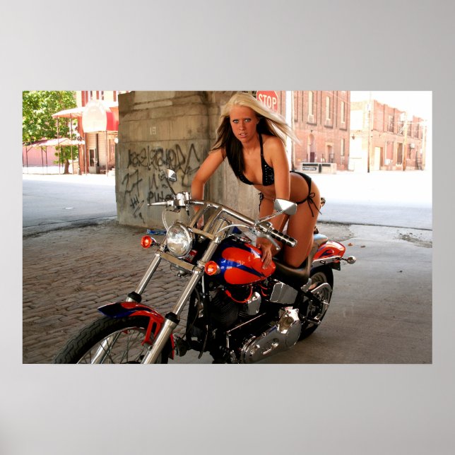 Biker Babe Poster (Vorne)