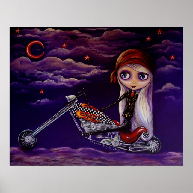 Biker Babe Poster (Vorne)