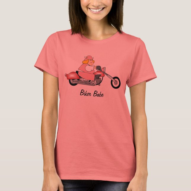 Biker Babe T - Shirt (Vorderseite)