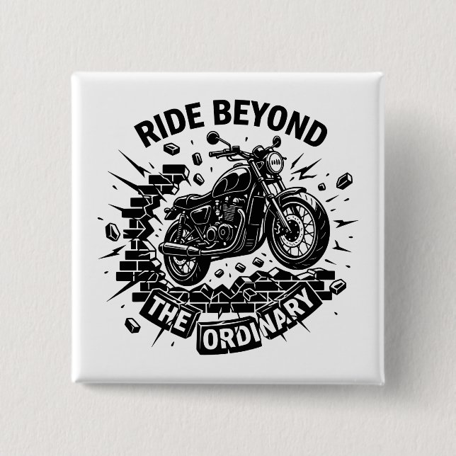 Biker Beyond Limits Fahrt Button (Vorderseite)