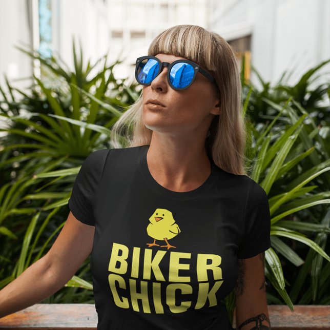 BIKER CHICK, LADIES BICYCLE & MOTORRAD T - Shirt (Von Creator hochgeladen)