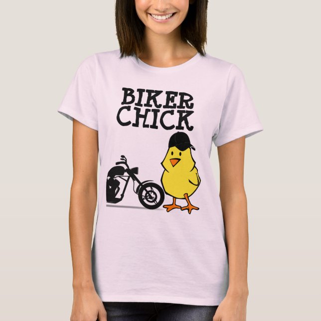 BIKER CHICK, Motorrad-T - Shirt für Damen (Vorderseite)