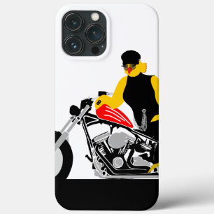 BIKER CHICK sitzt auf ihrem Motorrad Case-Mate iPhone Hülle