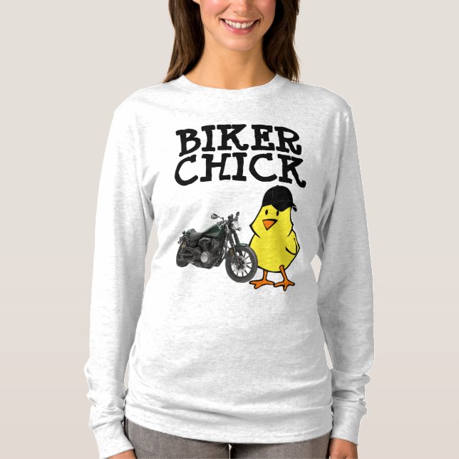 BIKER CHICK, T-shirts moto pour femmes (Devant)
