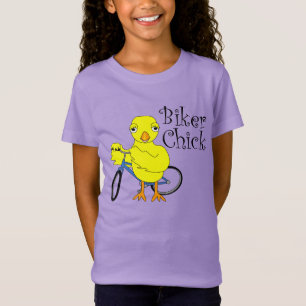 Biker Chick Text T-Shirt