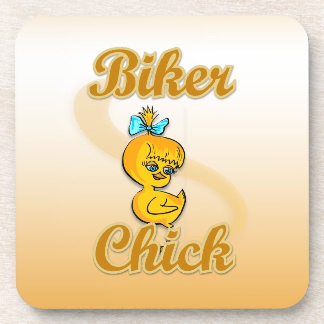 Biker Chick Untersetzer (Vorderseite)