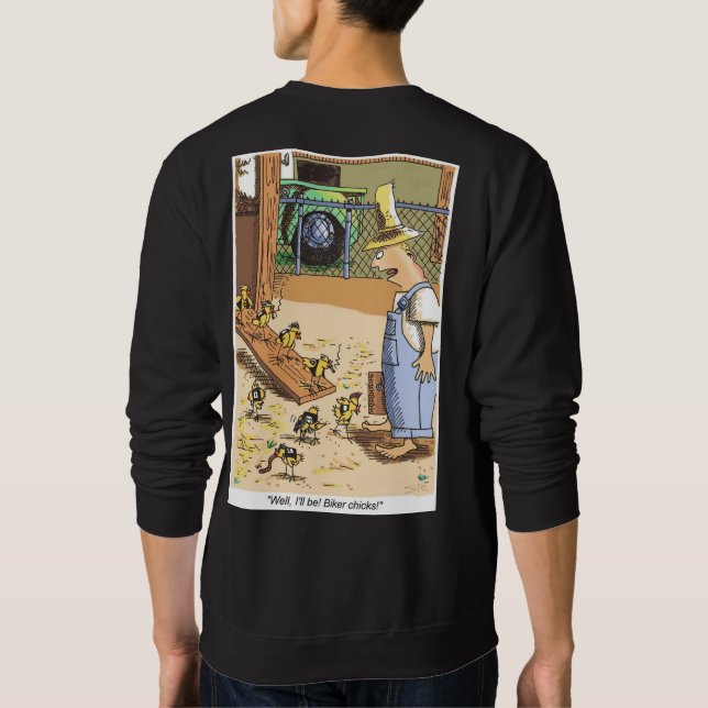 Biker Chicks schwarzes Sweatshirt zurück (Rückseite)