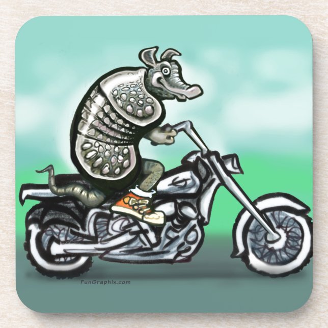 Biker Club Dillo Untersetzer (Vorderseite)