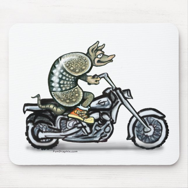 Biker Dillo Mousepad (Vorne)