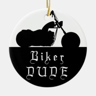 Biker DUDE Moto Ornement photo personnalisé