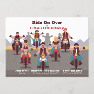Biker Einladung zum Geburtstag