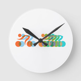 Biker Freak Runde Wanduhr