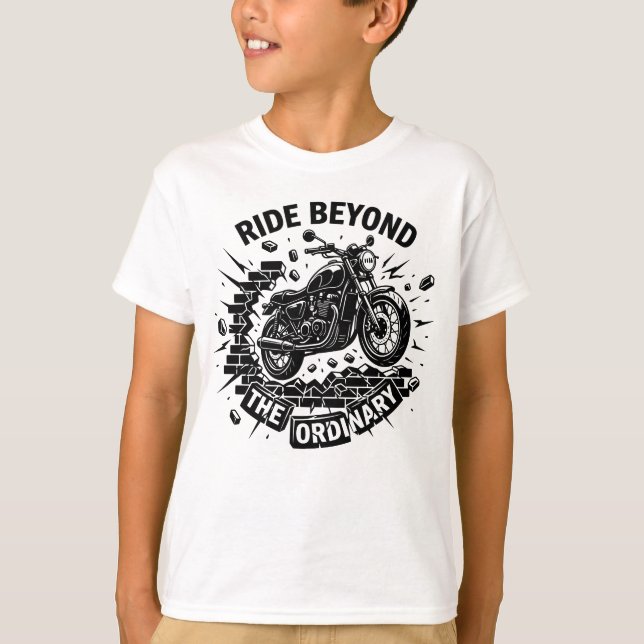 Biker Freedom Break Boundaries T-Shirt (Vorderseite)