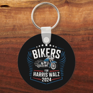 Biker Für Harris Walz 2024 Harris Waltz 2024  Schlüsselanhänger