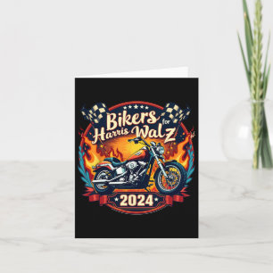 Biker für Kamala Harris 2024 Motorrad Karte